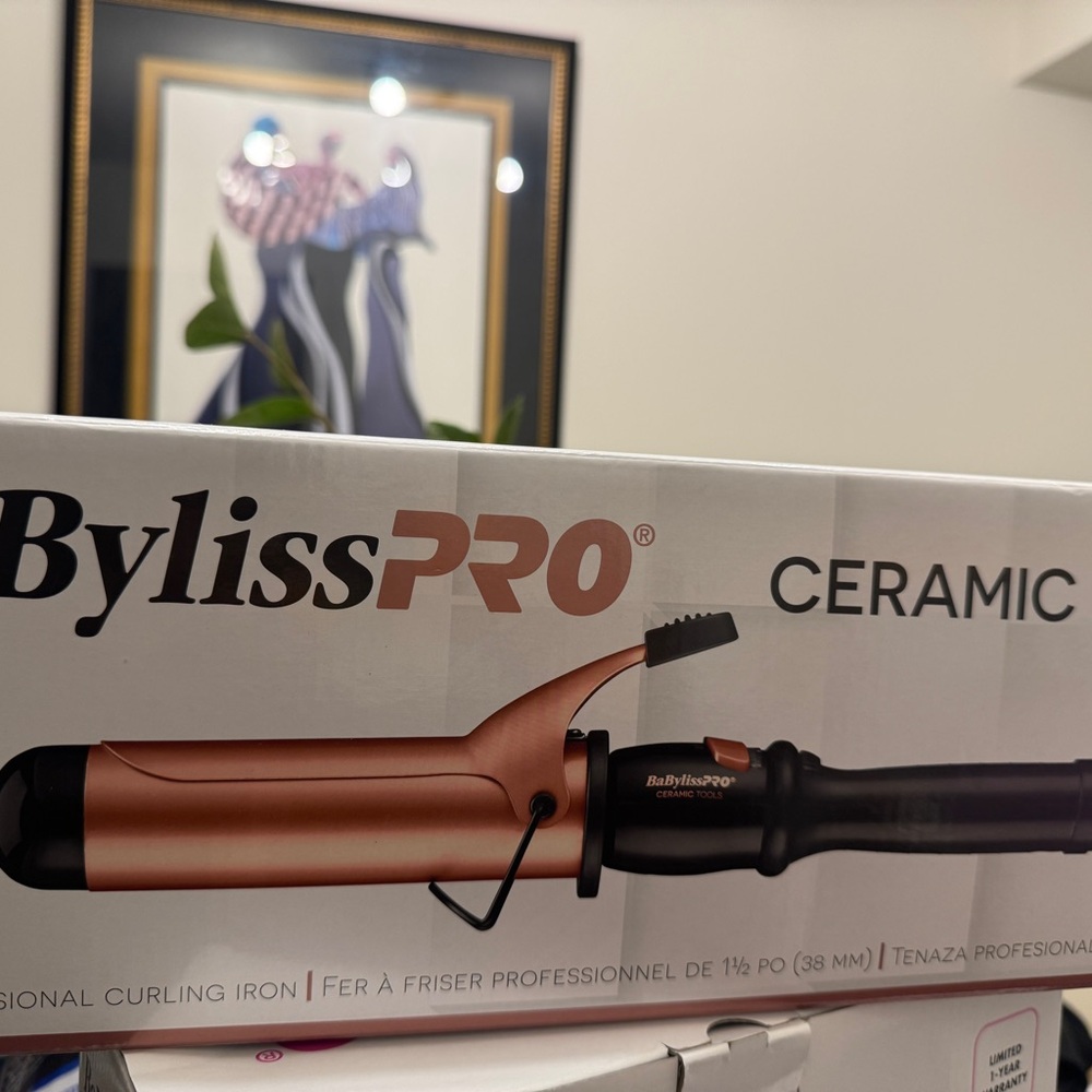 BaBylissPRO Ceramic Curling Iron - Black and Copper